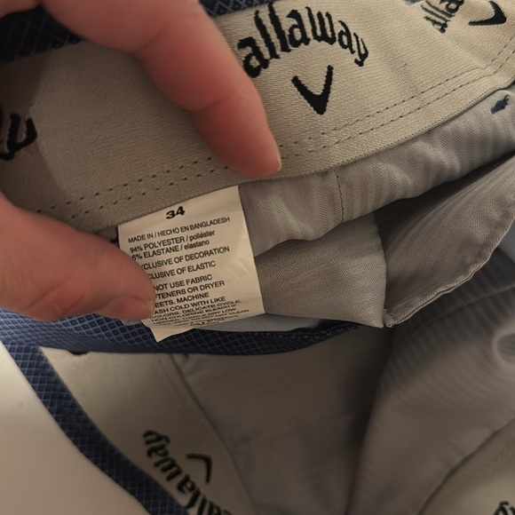 Callaway Navy Flat Front Shorts - Picture 5 of 7